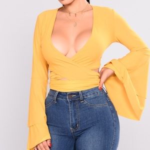 💛Cha Cha Bye Top - Mustard